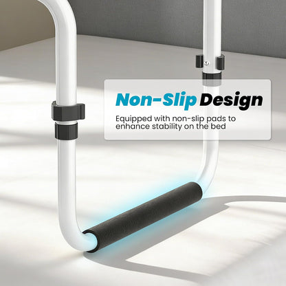 Blanket Lifter for Feet, Height Adjustable Foot Tent,Non-Slip Aluminum Alloy | 4 clips, 26"-32" adjustable. Ideal for post-surgery & knee pain relief. Use on bed/floor. Easy assembly, no tools.