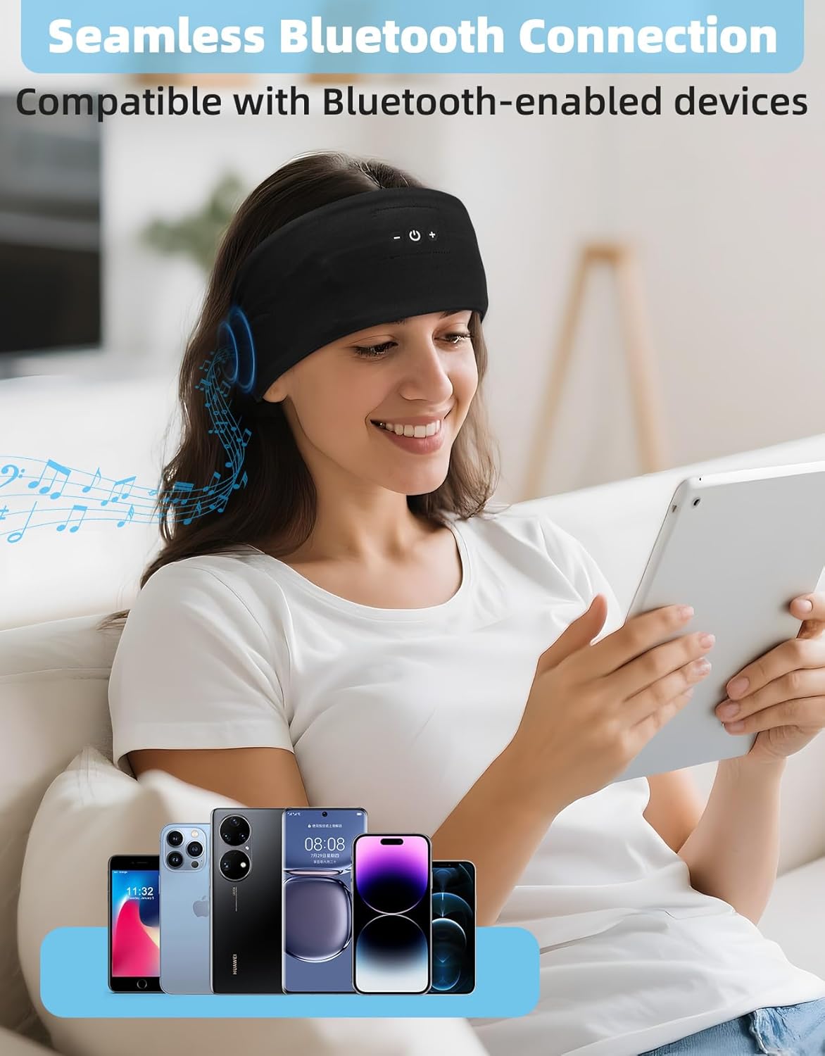 Sleeping Headphones, Headband Headphones with HD Stereo Speakers