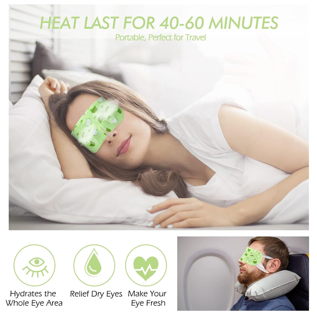 Jekeno Steam Eye Mask Heated Eye Masks for Dry Eyes