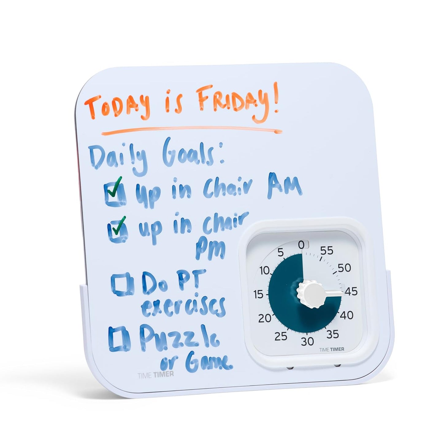Time Timer® Personal 60-Minute Visual Countdown Timer – Large Numbers, Easy-Turn Knob, Adjustable Alert for Focus, Routines & Daily Time Management