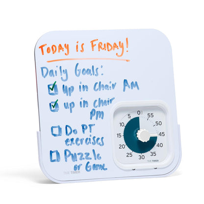 Time Timer® Personal 60-Minute Visual Countdown Timer – Large Numbers, Easy-Turn Knob, Adjustable Alert for Focus, Routines & Daily Time Management