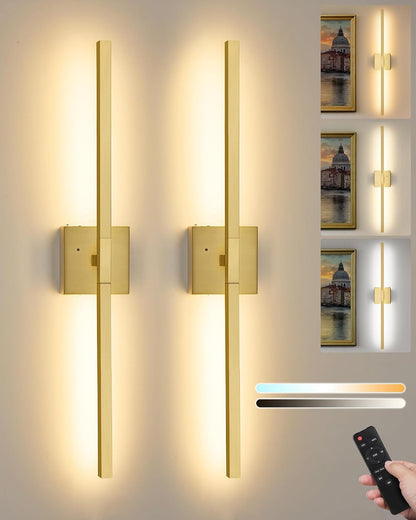 Rayogale Black Battery Operated Wall Sconce with Remote Control 8000mAh