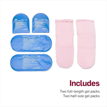 NatraCure Pink Cold Therapy Socks - Reusable Gel Ice Frozen Slippers for Feet, Chemotherapy, Arthritis, Neuropathy, Plantar Fasciitis, Post Partum Foot - Size: Small/Medium