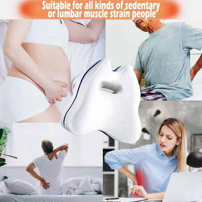 Tiwwie Knee Pillow Leg Pillow for Side Sleepers Foam Support Pillow for Sleeping for Back Pain,Memory Foam Cushion Pregnancy Pillow Leg Positioner Pillows for Side Sleeping