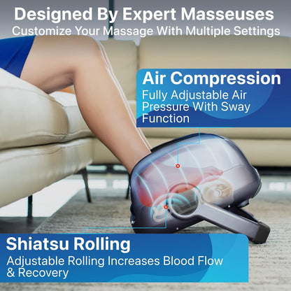 Miko Shiatsu Foot Massager with Heat and Deep Kneading