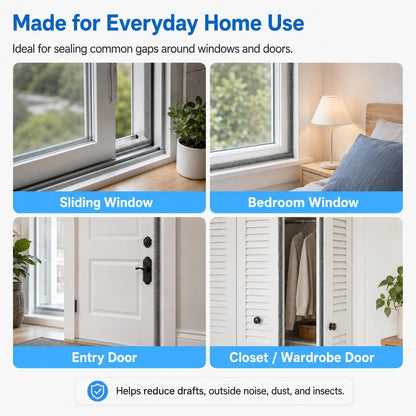 20FT Brush Weather Stripping, Self-Adhesive Pile Door Seal Strip for Sliding Doors and Windows, Felt Weatherstrip Draft Stopper, Soundproof Dustproof Window Gap Seal, Gray