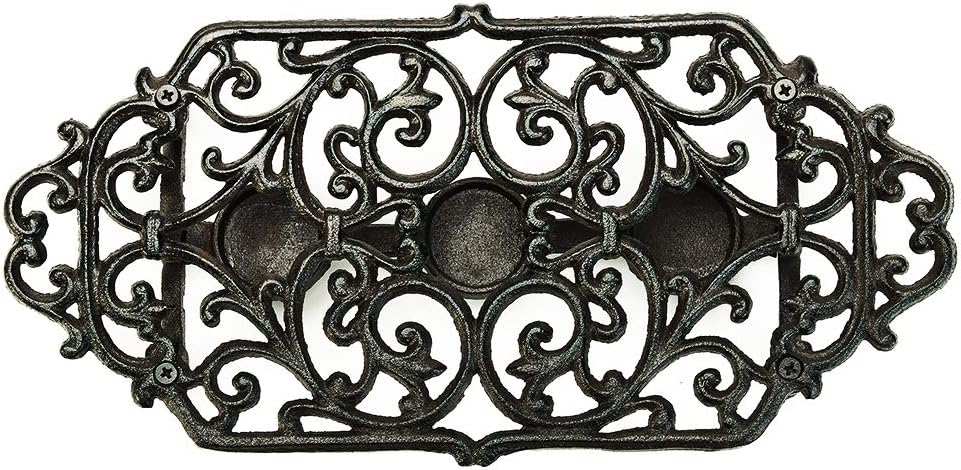 Sungmor Cast Iron Teapot Warmer - Rustic Design with Tealight Holder | Heavy Duty & Decorative Candle Holder Stands for Heat Food Coffee Milk or Tea