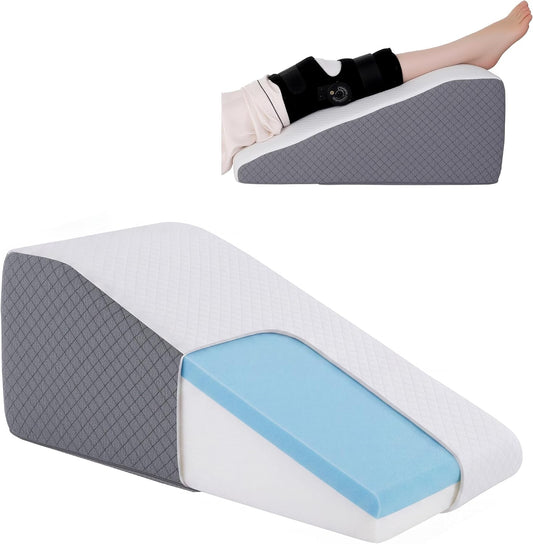 Knee Elevation Pillow Post Surgery Knee Replacement | for Knee Replacement Pillow, Wedge Pillow, Knee Pillow, Leg Elevation Pillow,leg Lift, Knee Surgery Must Haves