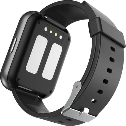 Electric Shock Alarm Clock for Heavy Sleepers | Wearable Silent Strong Zap Alarm Clock | Shock Pulse for Self-Discipline and Combat Fatigue | With 1.69 Touch Screen