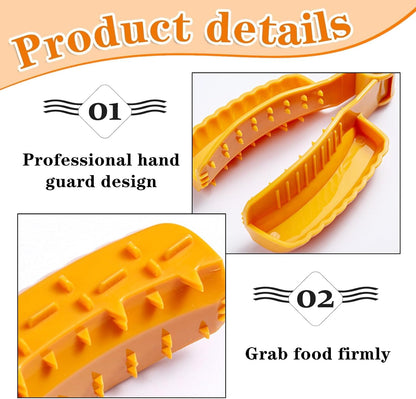 2 Pcs Food Slicer Hand Guard Professional Vegetable Grater Finger Guard Mandoline Holder for Kitchen(Yellow, Green)