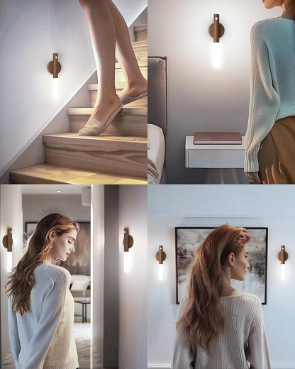 iThird Motion Sensor Light Indoor, 2200mAh Rechargeable Wall Sconce
