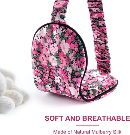 OLESILK 100% Mulberry Silk Sleep Mask for Women - Zero-Pressure Blackout