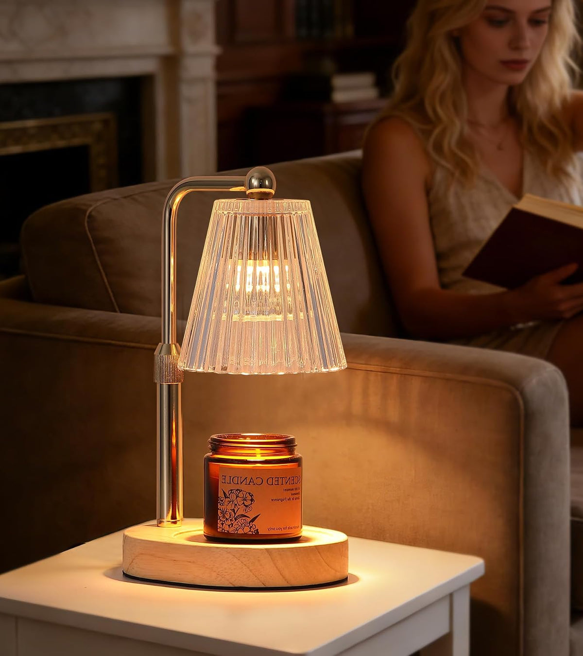 MEXISUE Candle Warmer Lamp with Timer, Bird Candle Warmer Lamp with Jar Candles,Wax Melt Warmer for Housewarming Gift, Birthday Mother's Day Valentines Gifts for Women,Mom,Sister,Bedroom Decor