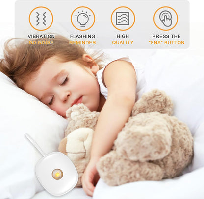 Vibration Alarm Clock, Under Pillow Battery Operated Vibrating Bed Shaker with 2 Alarms, Quiet Bed Shaker Alarm Clock with LED Display 3-Level Vibrating Digital Clock with Backlight Travel Alarm Clock