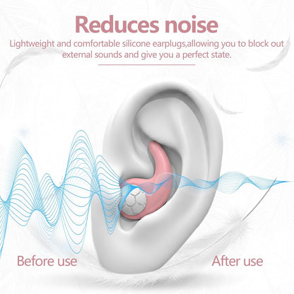Noise Cancelling Ear plugs for Sleeping - Black Comfortable Reusable Silicone Earplugs for Sleep 24dB Noise Reduction Snoring and Studying Travel Concerts Hearing Protection with 3Tips and Storage Box