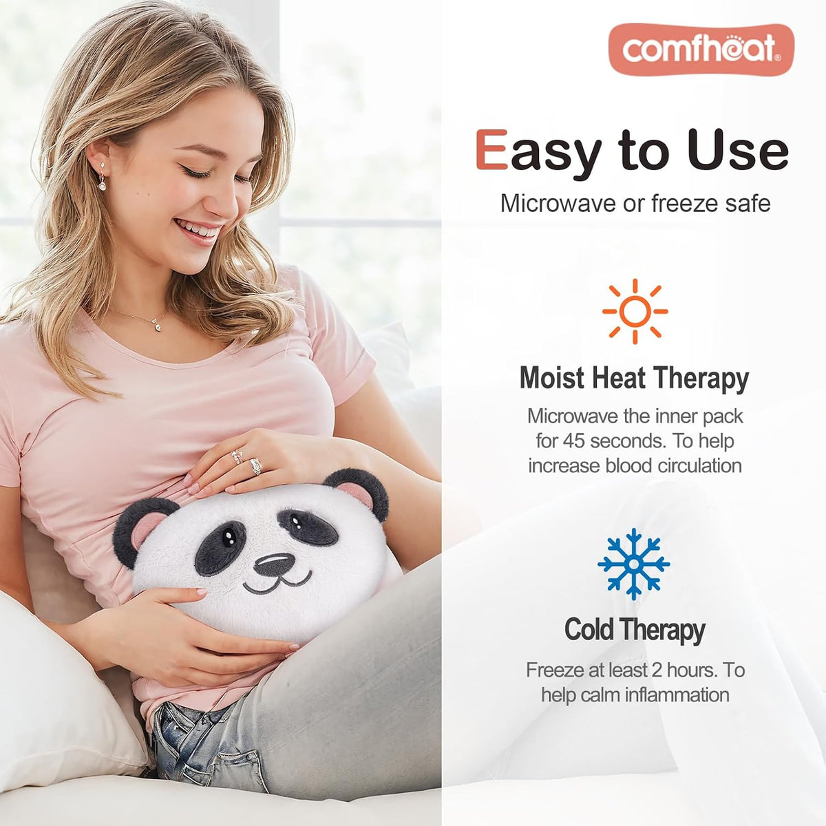 Microwave Unscented Heating Pad for Pain Relief, Moist Heat Pack