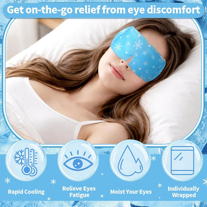 Newcotte 18 Pack Cooling Gel Eye Masks Mint Scented Hydrogel Patches