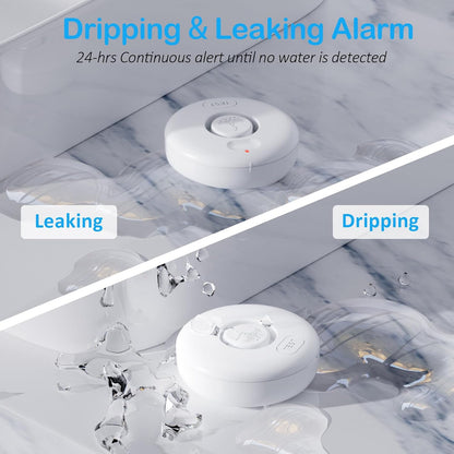Smart Water Leak Detector for Home 3 Pack, Driping Leakage Flood Detectors | 120dB Loud, IP66, APP Push, Wireless Water Leak Alarm , 3 Water Sensors & 1 WiFi Gateway for Kitchen, Sink, Laundry