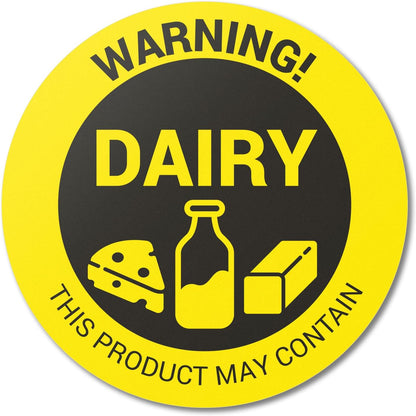 Sesame Seeds Allergy Warning Stickers, 1.5 Inch Round, 300 Labels