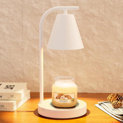 Brown Candle Warmer Lamp with Timer-Electric Candle Light for Bedroom Decor, Aromatherapy at Home | Gifts for Men | Home Gift Ideas