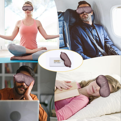 ZIMASILK Adjustable 22 Momme 100% Pure Mulberry Silk Sleep Mask, 3D Contoured Cup Eye Mask for Sleeping, Super Soft Breathable Blindfold, Perfect Blocks Light for Sleeping (Black)