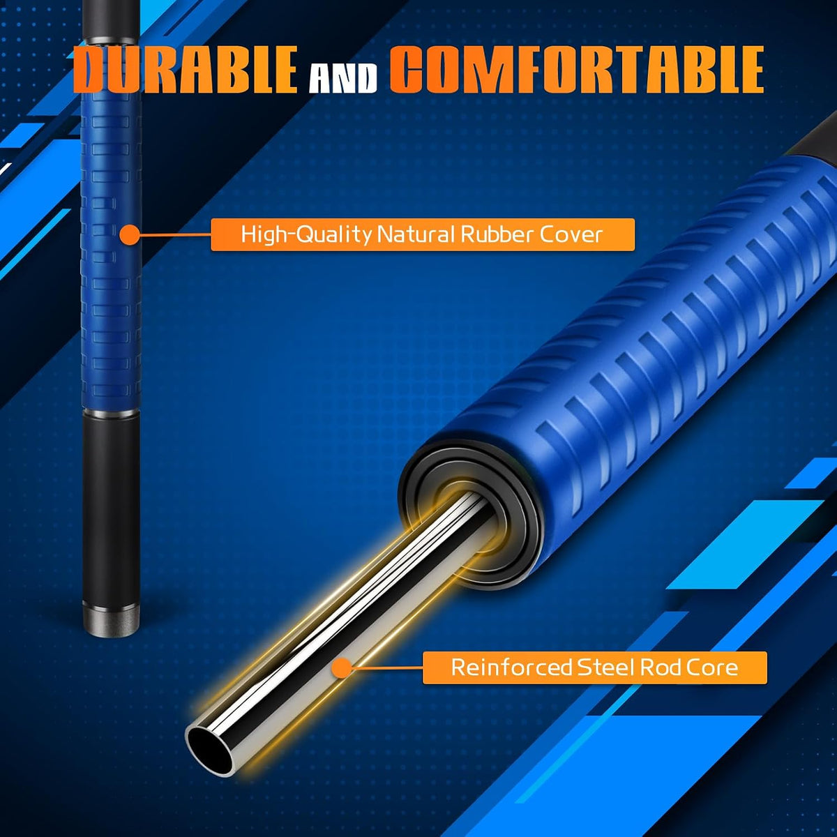 Muscle Roller Stick,17" Massage Roller for Muscle Deep Tissue Massage Black