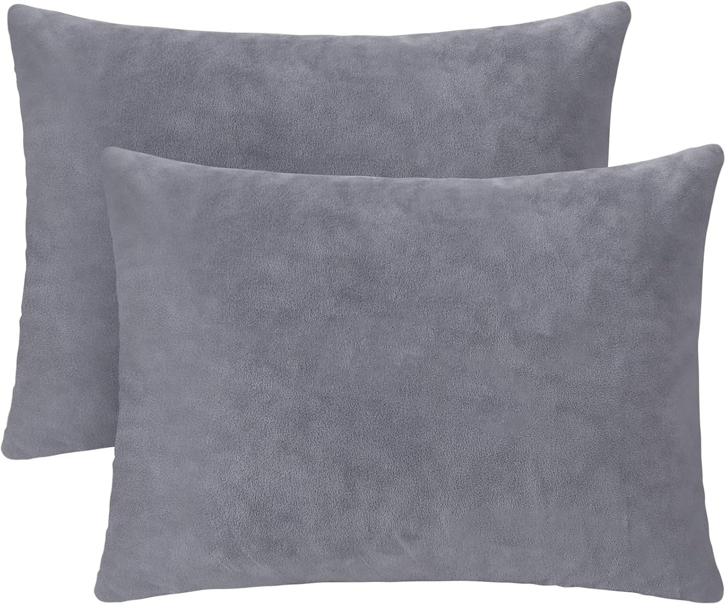 1 MIDDLE ONE 2 Pack Small Pillow, Memory Foam Mini Pillow 11 X 7 Inches for Travel, Sleeping, Nap and Neck, Knee, Lumbar Support, Tiny Cushion for Pet, Dogs (Grey)