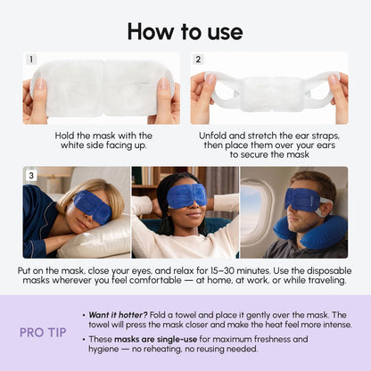 MAREE Heated Eye Masks for Dry Eyes – Facial Steamer Alternative
