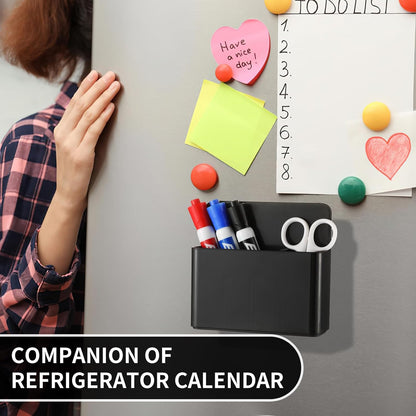 Camelmother 2Pcs Magnetic Dry Erase Marker Holder For Whiteboard Fridge | 2Slots Locker Accessories Teacher Classroom Must Haves Fridge magnets