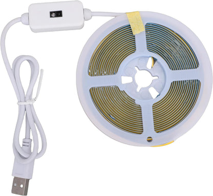 ciciglow COB LED Strip Light, Warm White, Water Proof Strip Light with Motion Sensor, Gesture Control, Night for Under Cabinet, Kitchen, Bedroom, Closet Indoor Lighting (3Meters)