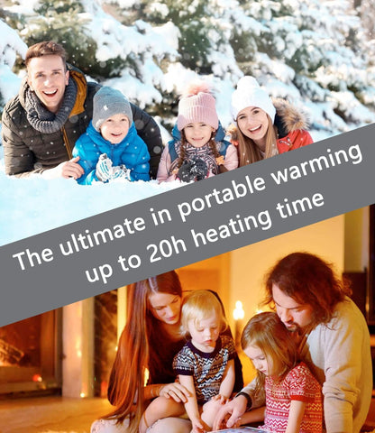 Hand Warmers Rechargeable [Equipped with Heat-conducting Silicone][Double-Sided Heating] [Shockproof] Suitable Skiing for Golf Hunting Hiking Outdoor Camping
