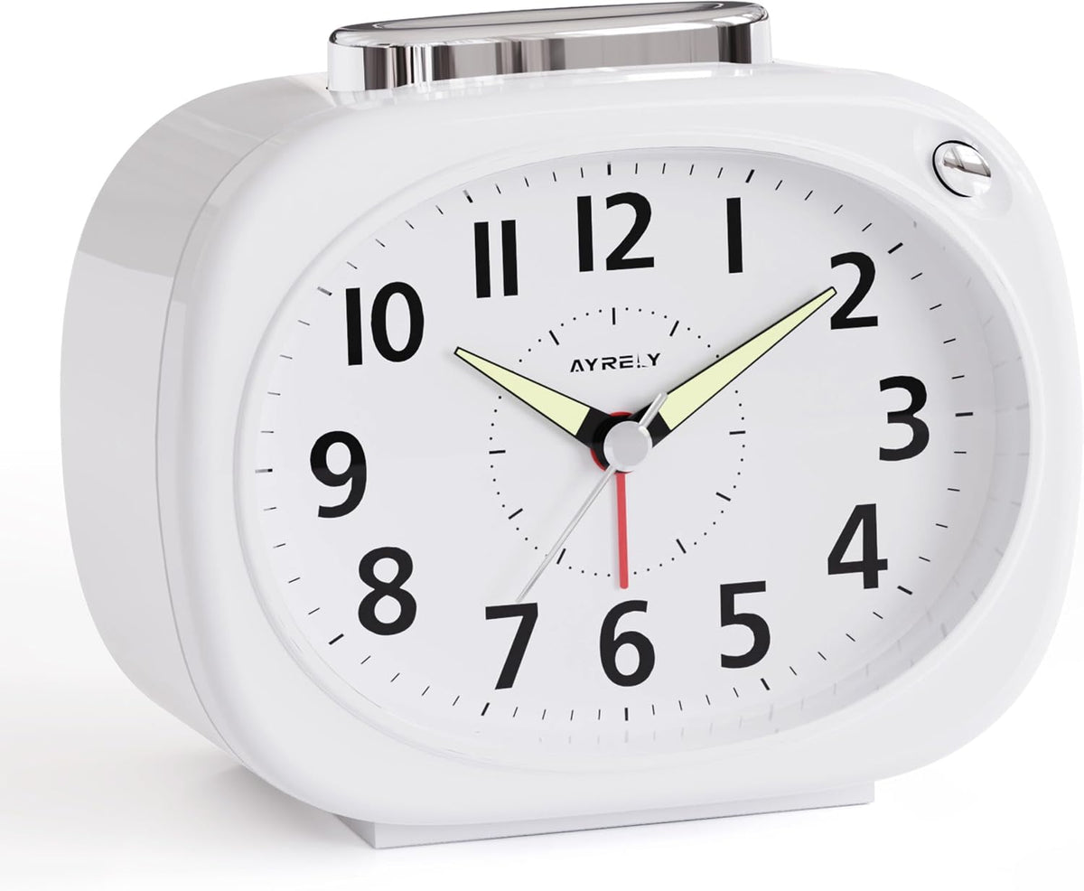 AYRELY® 4.5" Loud Analog Alarm Clock for Heavy Sleepers, 100 dB Alarm Sound