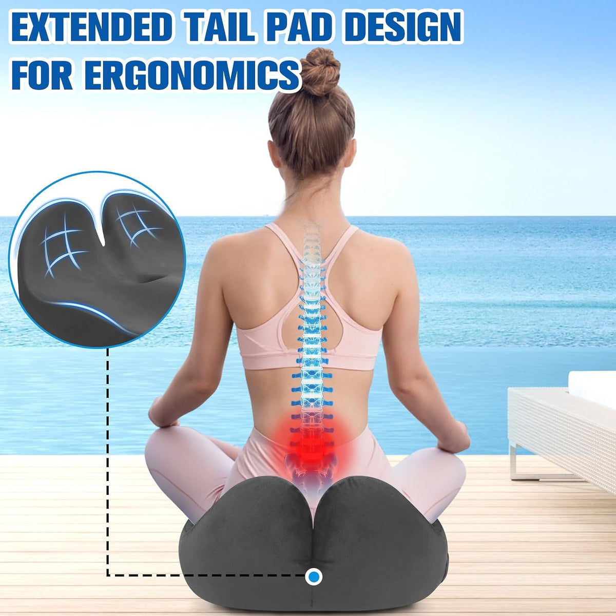 Seat Cushion, Chair Cushions, Memory Foam Office Chair Cushion
