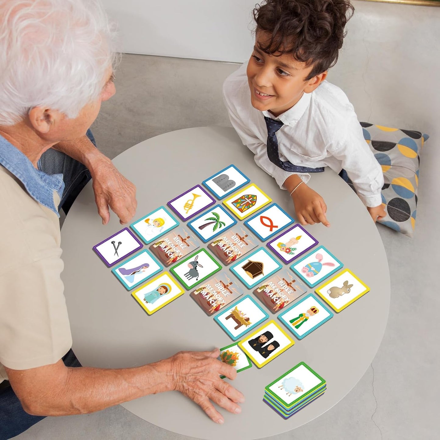 gisgfim 100 PCS Memory Matching Game Famous Paintings Concentration Memory Card for Adults Learning Educational Game A Fun & Fast Artworks Theme Matching Games