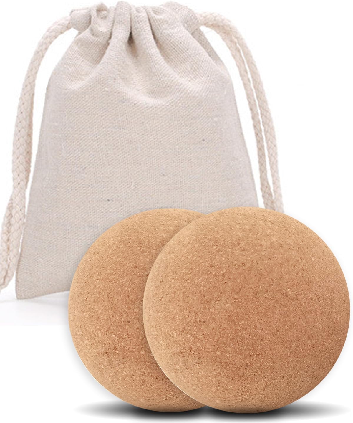 KITWILD Cork Peanut Massage Ball | Peanut Double Lacrosse Massage Ball, Deep Tissue Muscle Massage, Myofascial Release, Muscle Knots, Yoga Therapy
