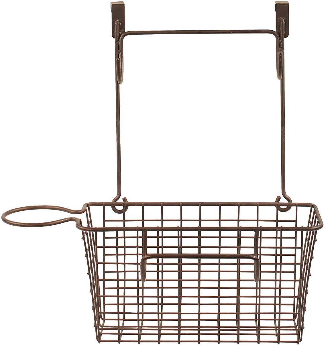 Spectrum Grid Over the Cabinet Styling Station (Satin Nickel) - Tall Bathroom & Under Sink Organizer for Hair Dryer, Beauty Tools, Accessories, & Home Essentials