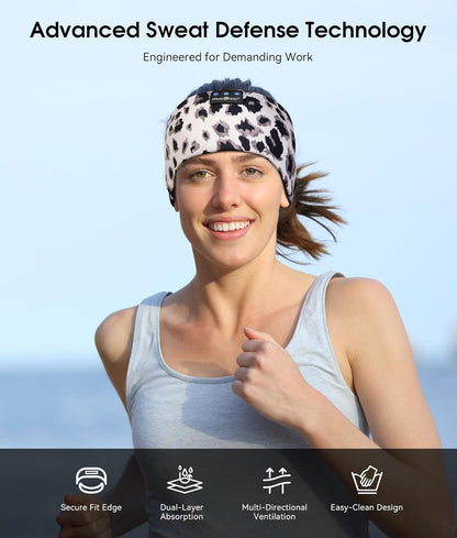 MUSICOZY Sleep Headphones Bluetooth 5.4 Headband, Wireless Earphones Music Sleep Earbuds Sleeping Eye Mask with HD Stereo Speakers for Workout Running Travel Yoga, Ideal Gifts for Men Women Mom Dad
