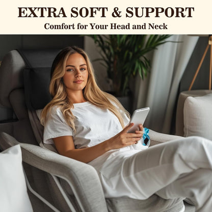 Recliner Headrest Pillow, Adjustable Comfort Neck & Head Support Pillow