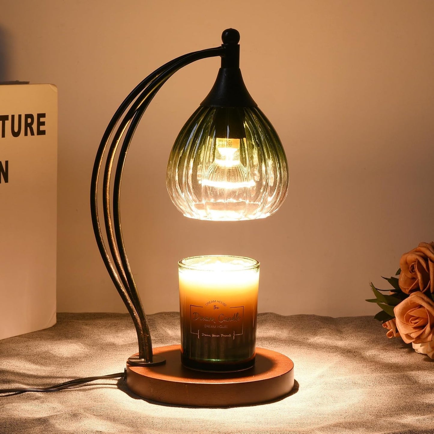 Candle Warmer Lamp with Timer and Dimmer - Electric Melter for Scented Jar Candles - Housewarming, New Home Decor