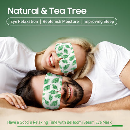 BeHoomi 20 Packs Steam Eye Mask, Heated Eye Mask Warm Compress for Eyes, Disposable Self Heating Steam Mask for Home, Sleep, Spa, Travel Essentials & Relaxation Gifts for Women (Unscented)