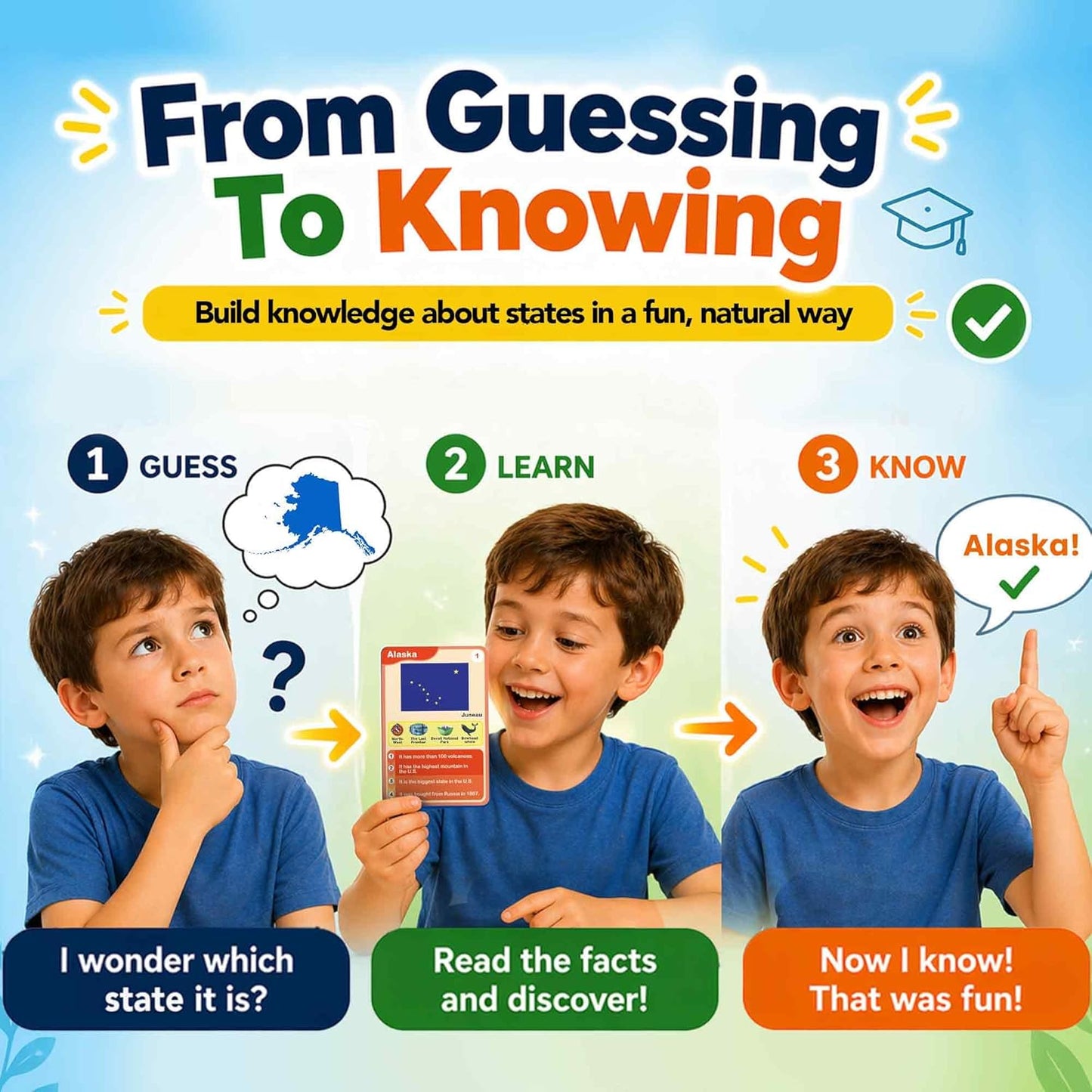 Quokka Who Guess It Better Countries – Educational Game with Visual Clues, Geography Learning Card Set, 50 Cards, Screen-Free Travel Game for Kids Ages 6+