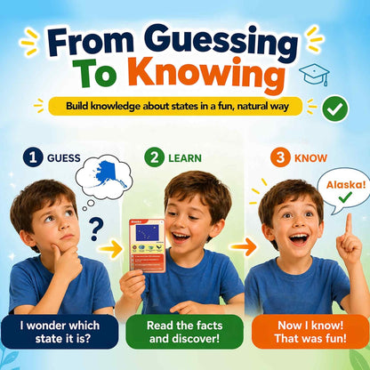 Quokka Who Guess It Better Countries – Educational Game with Visual Clues, Geography Learning Card Set, 50 Cards, Screen-Free Travel Game for Kids Ages 6+