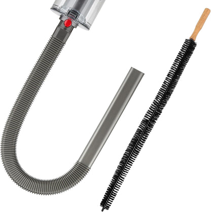 Fullclean Dryer Vent Lint Vacuum Attachments Hose for Dyson Gen5 V15 V15s V12 V11 V10 V9 V8 V7 Detect Absolute Cyclone Outsize Slim Nozzle Crevice Flexible Lint Removal Tool Dryer Vent Cleaner Kit