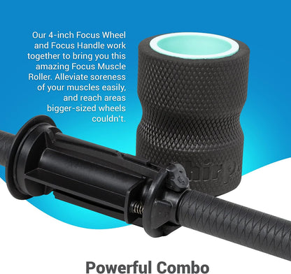 Chirp Focus Muscle Roller Handle for 4" Focus Wheel, 15.5"