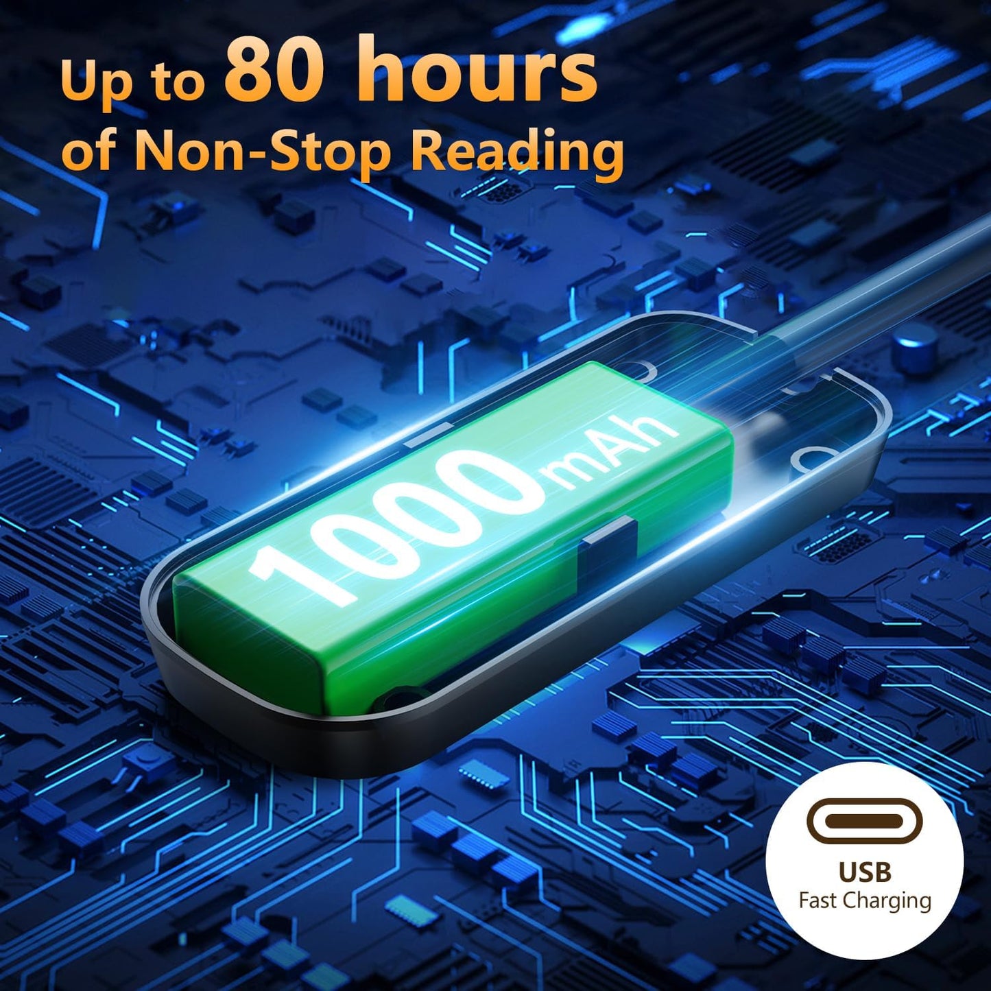 20 Led Book Light Clip On, USB Rechargeable Reading Light, Eye Caring 3 Color Temperatures, Adjustable Brightness, Portable, Sturdy Clamp Light Suitable for Traveling and People Studying Etc. (White1)