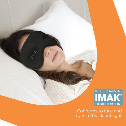 Brownmed Eye Pillow Compression Eye Mask, Cooling, Universal Fit, Black