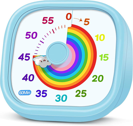 HIPPIH Visual Timer for Kids, 60-Minute Countdown Silent Operation Timer