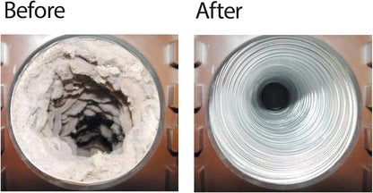 Dryer Vent Duct Cleaning Kit - Gardus RLE202 LintEater Rotary Dryer Vent Cleaner Kit, Removes Lint, Dryer Vent Cleaning System Extends Up to 12’ with 4 Flexible 3' Rods, Air Duct Cleaning Tools