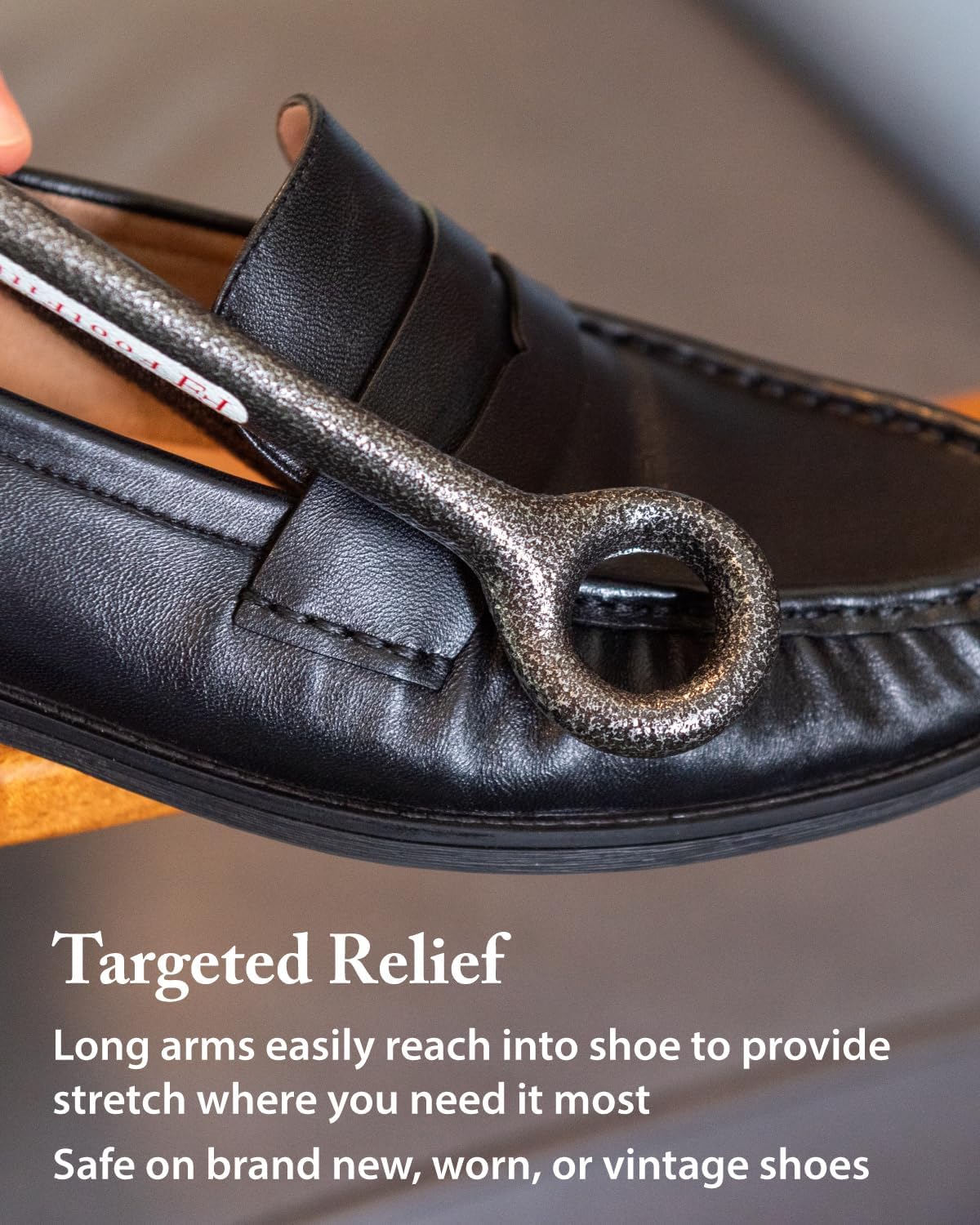 FootFitter Cast Iron Ball & Ring Shoe Stretcher for Targeted Relief