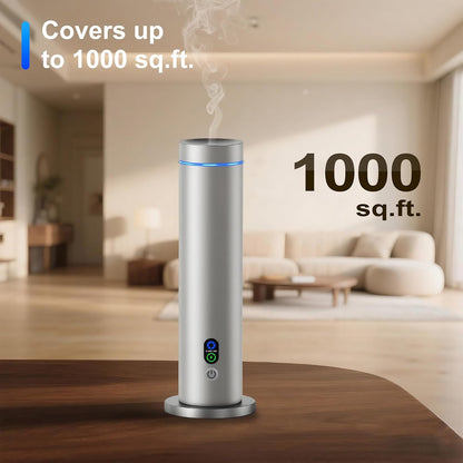 Maromalife Waterless Diffuser, Essential Oil Diffuser, 1000 Sq.Ft Coverage Scent Diffuser – Plug-in Only, Adjustable Mist, Remote, Mood Lights for Home & Office, Large Room, Hotel, Black